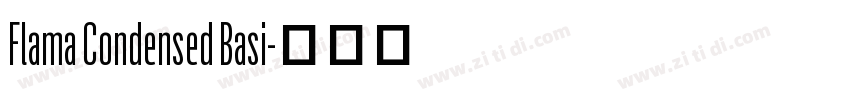 Flama Condensed Basi字体转换